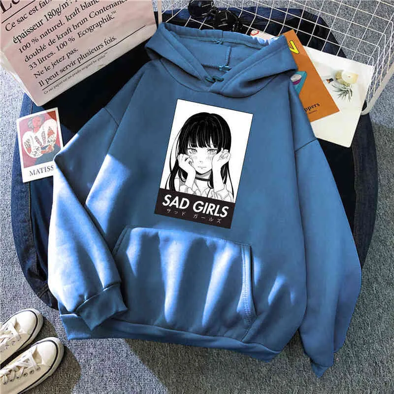 Sakurajima Mai Sad Girls Print Anti Social Club Hoodie Anime