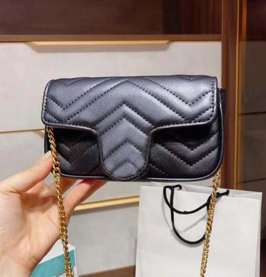 Klasyczna luksusowa designer Marmont Messenger torebka z diamentami guziki z siatką Ripple Cross Body Fashion Bag mini torby na ramię 2021