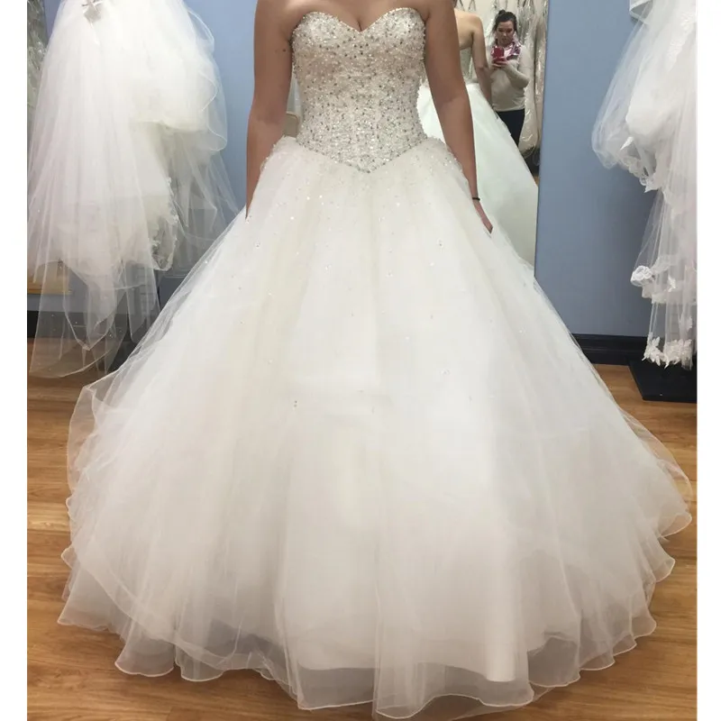 Robe De Mariée Sans Bretelles Adrianna Papell - Taille 10 - Blanche - Corsage Plissé Rosace - Neuve Sans étiquettes