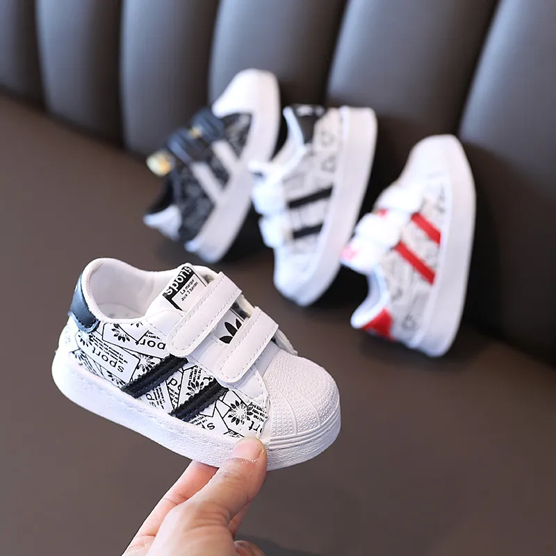 Spring herfst Kinderschoenen Baby Baby Boys Girls Children's Casual Sneakers Ademende zachte anti-slip hardloop sportschoenen maat 2 51