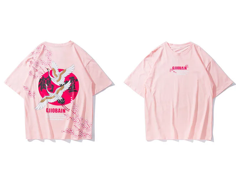 Chinese Crane Flowers Tshirts 3