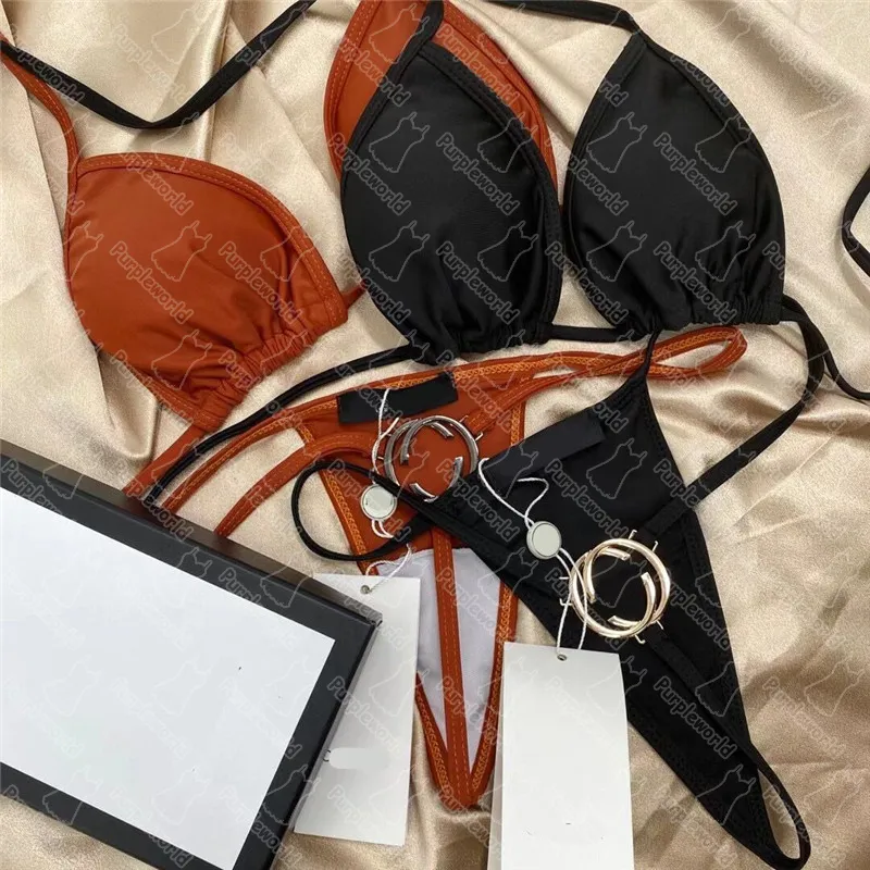 Set Di Bikini In Vita Alta Donne Costume Da Bagno In Poliestere