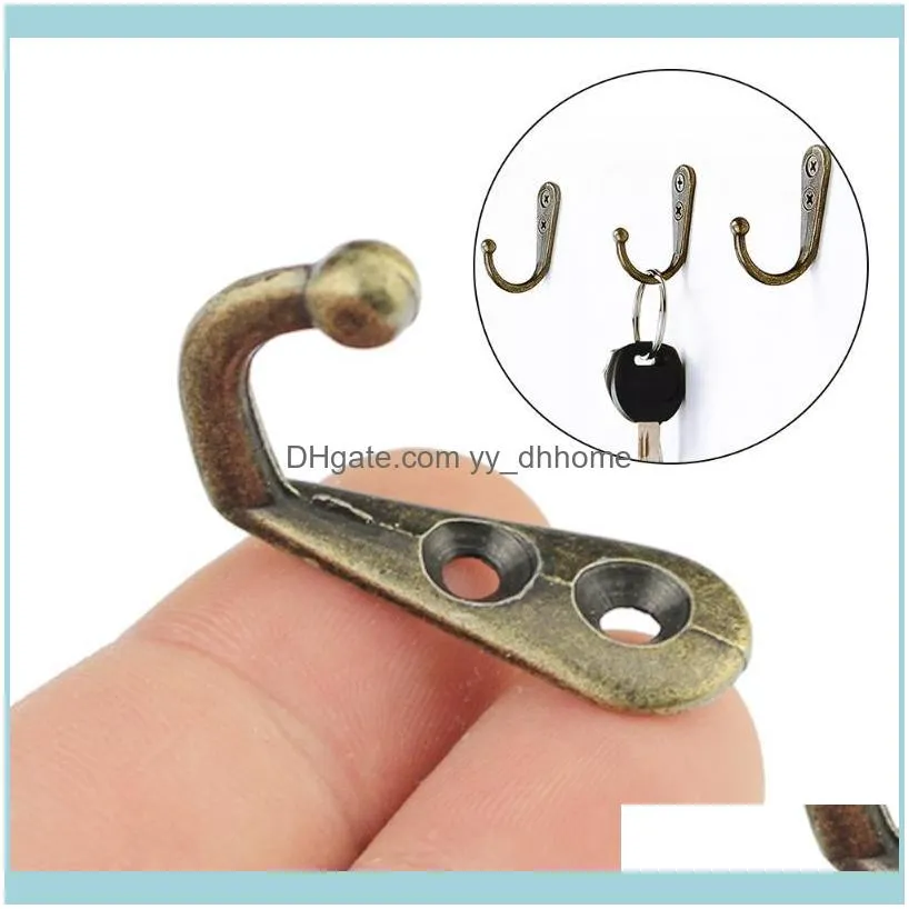 10PCS Cloth Hook Hangers Vintage Bronze Wall Hook Rustic Key Coat Bag Hat Hanger Rustic Robe Hooks Wall Hanging Hooks Coat Rack1