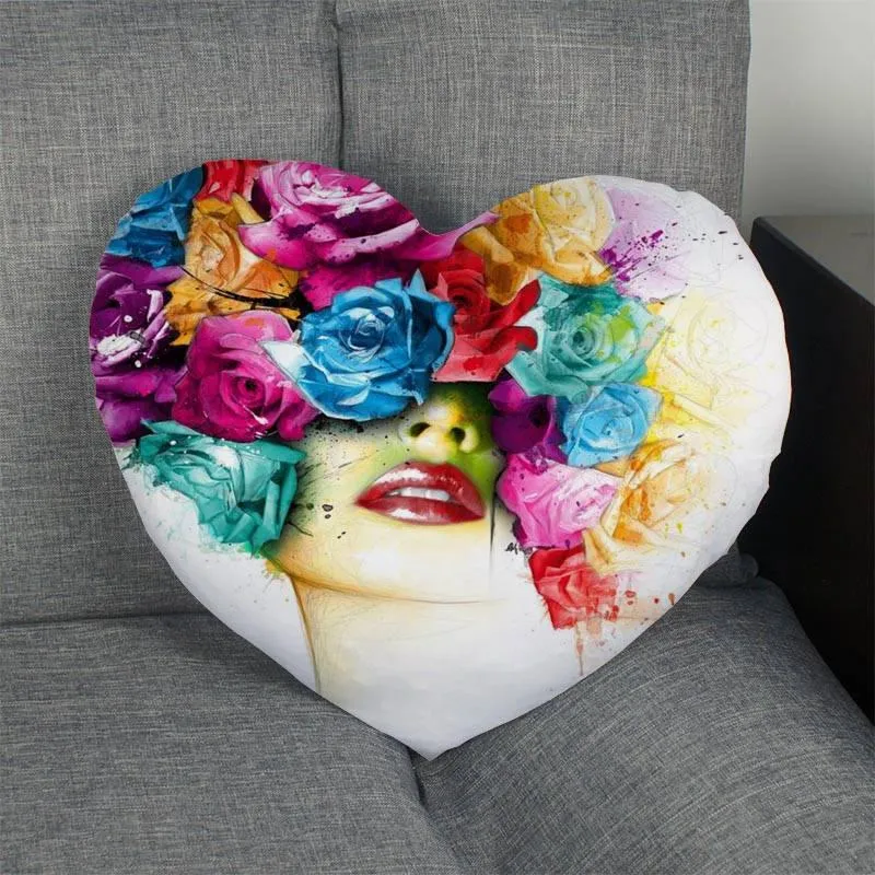 Taie d'oreiller personnalisé Patrice Murciano peintures coeur couverture fermeture éclair taie d'oreiller Dakimakura mariage maison bureau décoratif bricolage cadeau