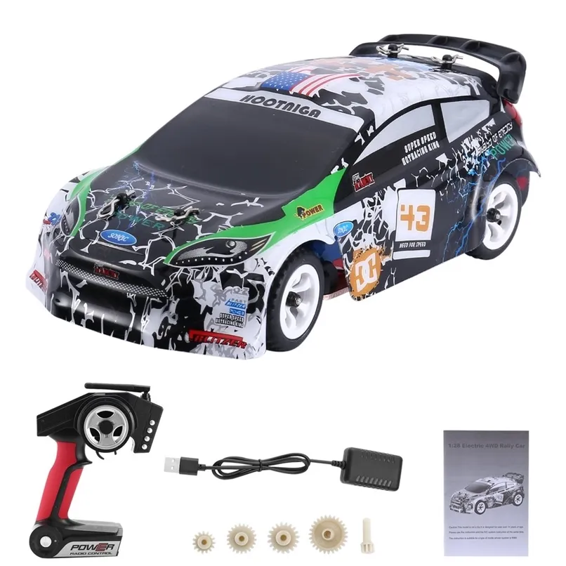 Wltoys K989 1/28 4WD Brushed RC Remote Control Rally Car RTR with Transmitter Explosion-proof Racing Car Drive Vehicle 211029