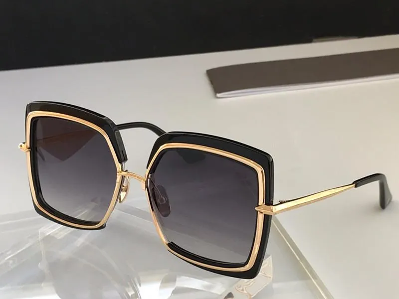 Sonnenbrille für Frauen Sommer Square Stil Nar-Cissus Anti-Ultraviolett Retro-Platte Full-Frame Mode Brillen Zufallskiste