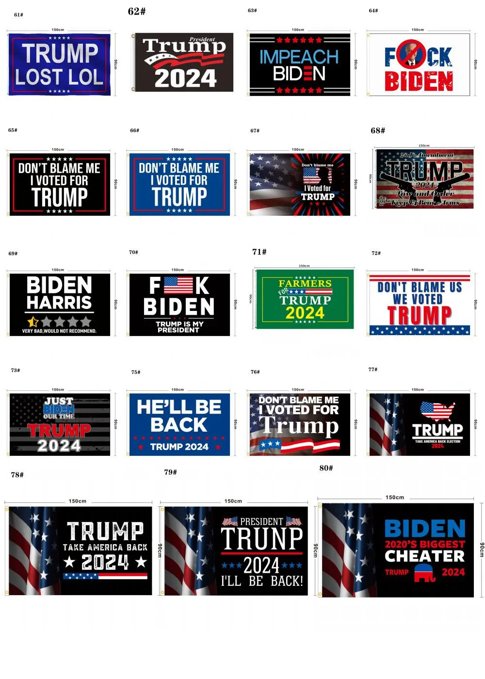 80 designs direct factory 3x5 Ft 90*150 cm save america again Trump Flag For 2024 President USA DHL Free Ship