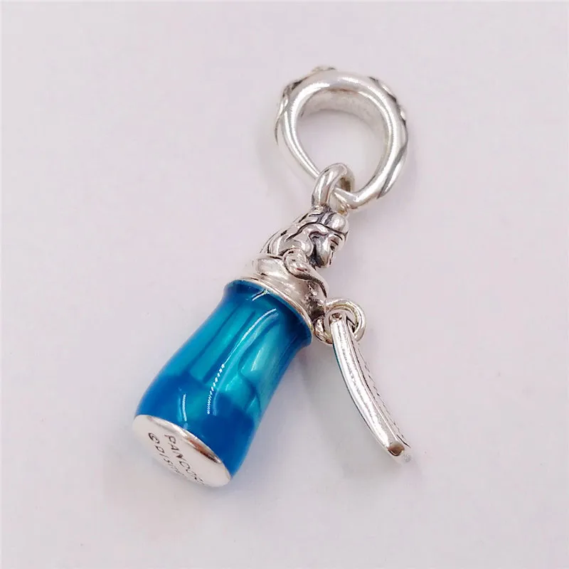 kit per la creazione di gioielli in argento catene set di perline braccialetto scatola Disny Alic nel paese delle meraviglie Drink Me Dangle braccialetti con ciondoli per ragazze collana wo_voghion.com