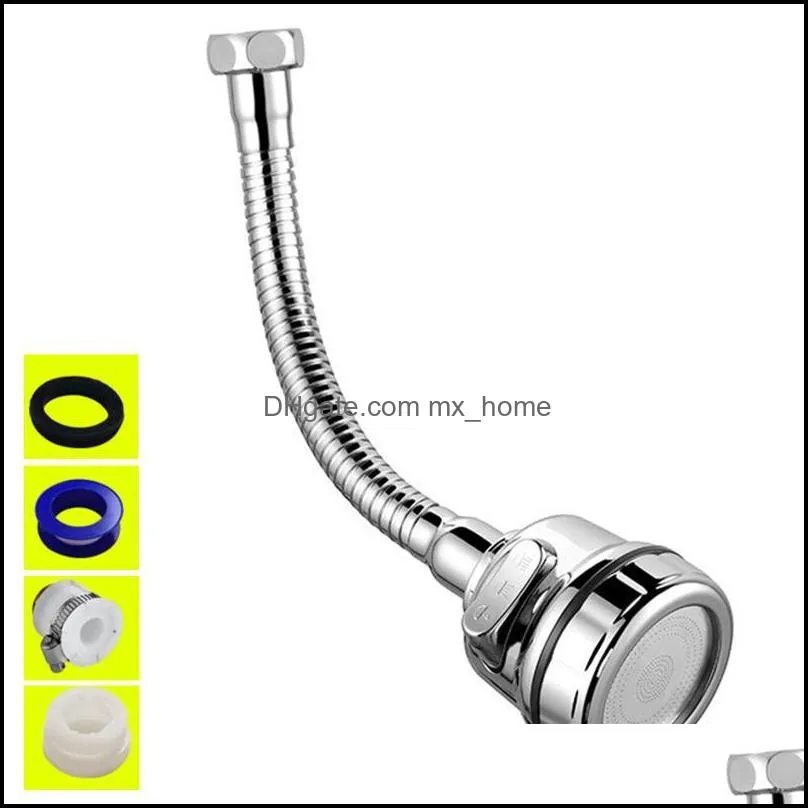 Kitchen Faucets 360° Rotatable Faucet ABS + Stainless Steel Splash-Proof Universal Tap Shower Water Filter Sprayer Nozzle