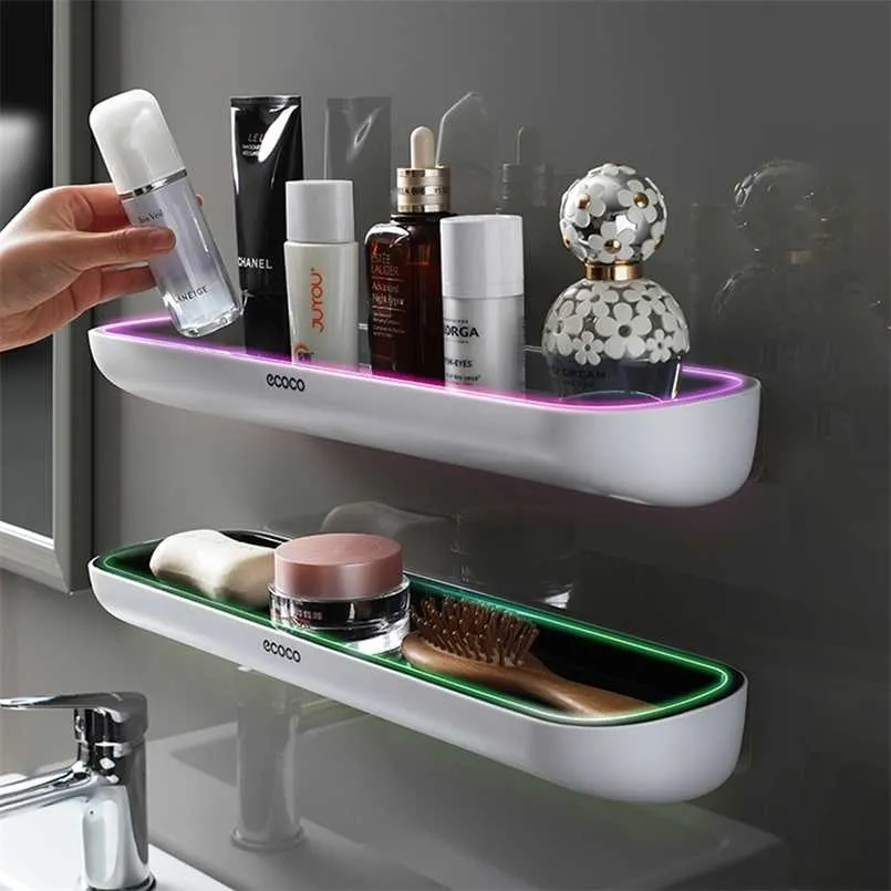 ECOCO Bathroom Shelf Triangle Storage Rack Organizer For Lotions Housekeeper On Wall Accessories 211112