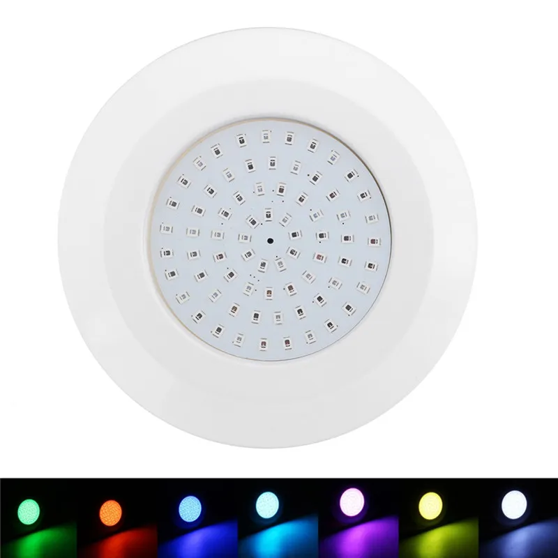 72LED 9W Onderwater Zwembad Lichte Spa Pond Lamp DC12V IP68 Waterdicht RGB met Controller Ondersteuning Dropship