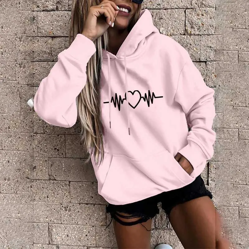 Womens Hoodies Sweatshirts Brand Youth Pink Long Sleeved Hoodie Printed Sweatshirt Pullover Autumn Winter Warm From 16 13 DHgate