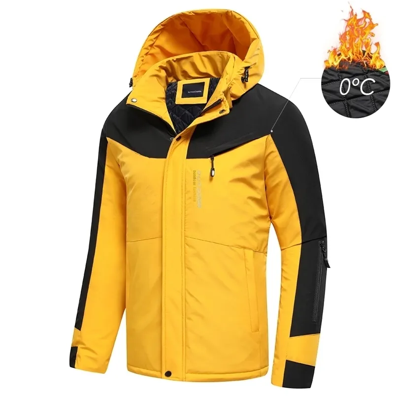 TFU Hommes Spring Outdoor imperméable épais veste à capuche manteau hommes automne mode chaud classique poches tenues vestes hommes 211105