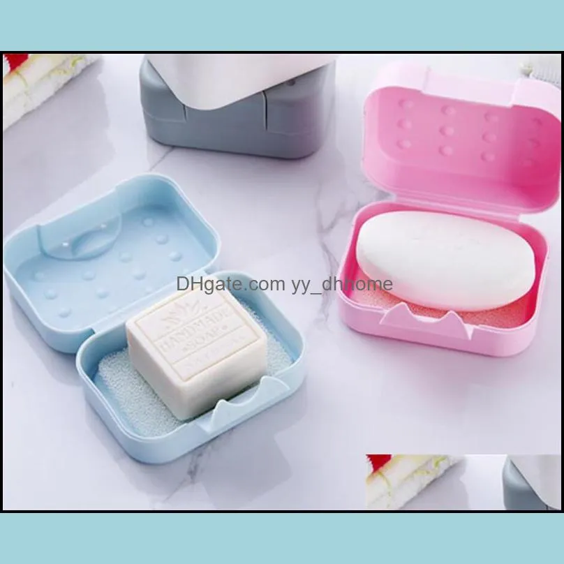 New Home Travel hiking soap box hygienic holder easy to carry soap box bathroom dish shower cover soap organizer