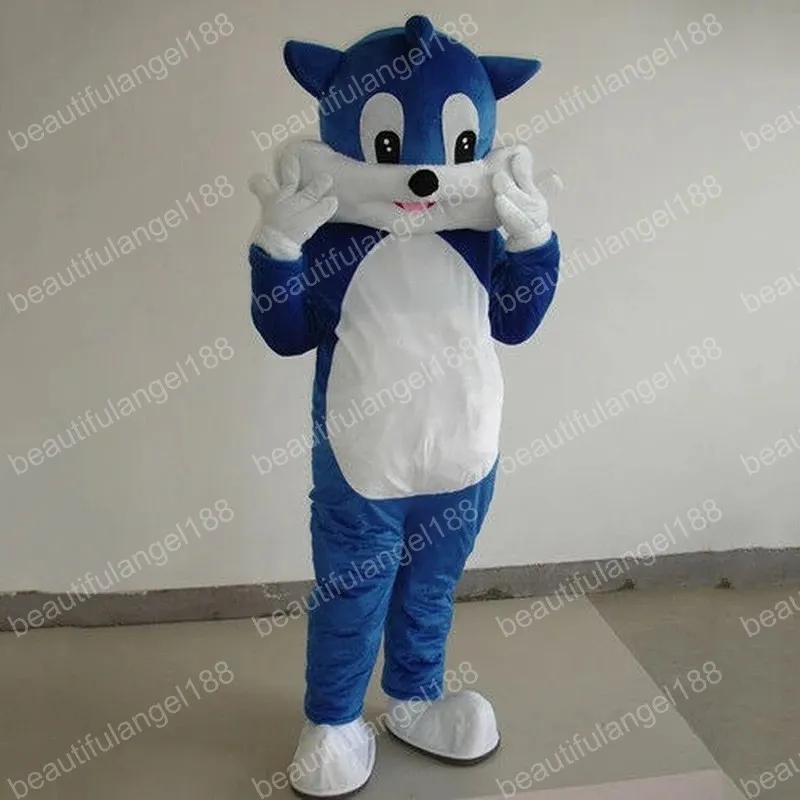 Halloween Blue Cat Mascot Charakter Kostium Wysokiej Jakości Cartoon Pluszowe Anime Anime Tematu Charakter Dorosły Rozmiar Boże Narodzenie Karnawał Festiwal Fancy Dress
