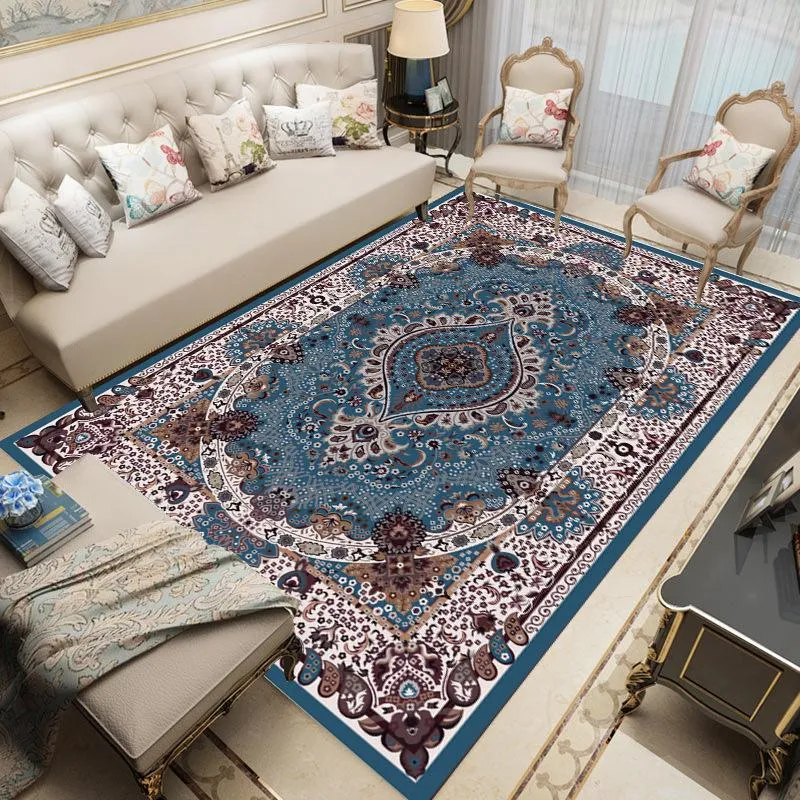 Tapis ER Boho Style Persian Grand pour salon Decor Décor Géométrique Grande zone Tapis Chambre Chambre Tapis de sol Ethnique