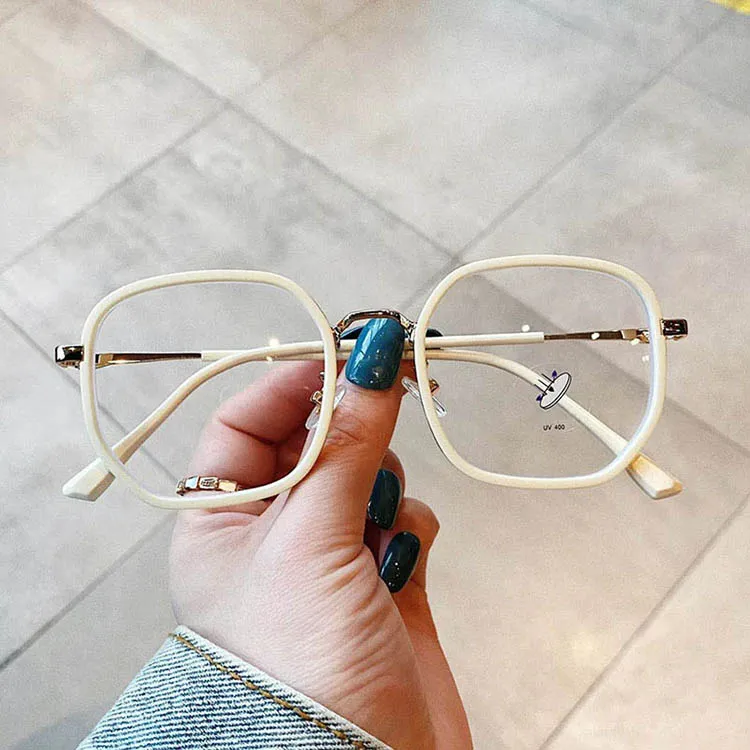 Wholesale Clear Slim Octagonal sunglasses frames only with Clean Lenses Available