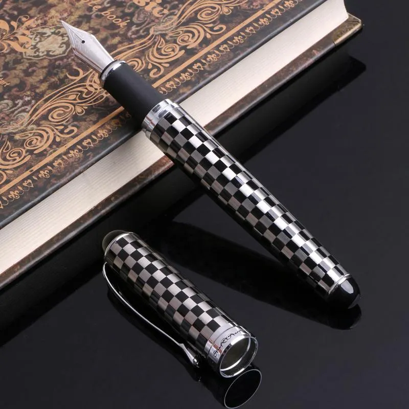 نافورة أقلام Jinhao X750 متوسطة المنقار القلم لوازم القرطاسية المهنية الكتابة