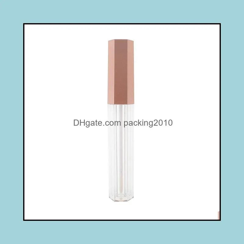 Hot sale 5pcs/lot 4ml Empty Lip Gloss Tubes DIY Lip Glaze Bottle Sample Vials Women Girls Beauty Makeup Tool
