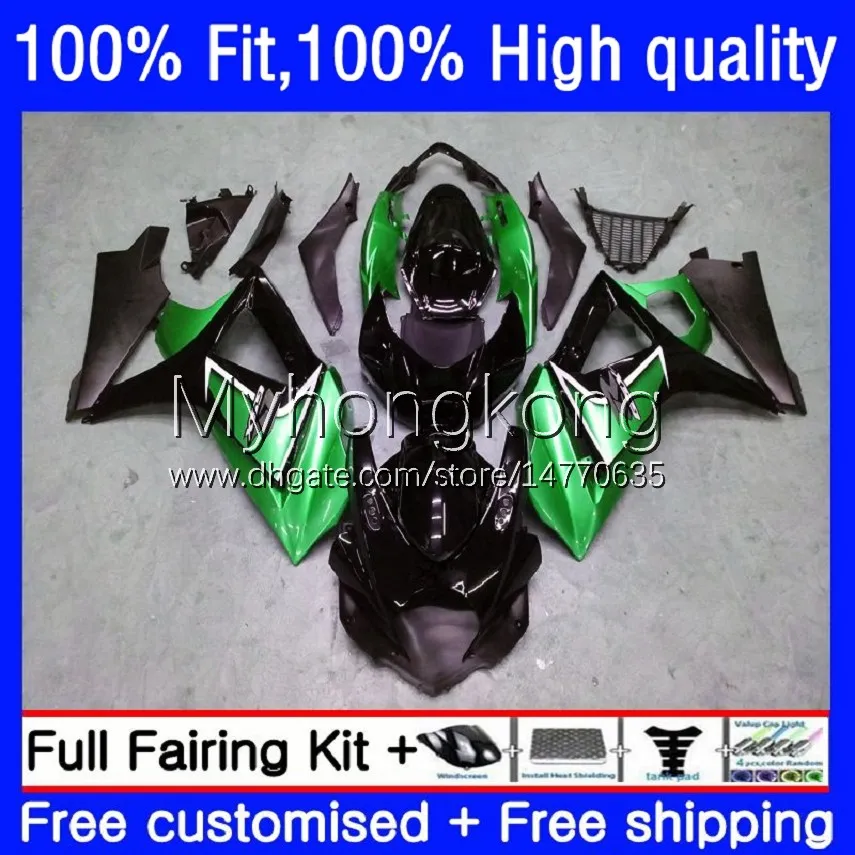 Karosseri OEM för SUZUKI GSXR 1000cc 1000 CC K7 Injektion Grön svart mögelkropp 27no.104 GSXR-1000 GSXR1000 07 08 GSXR1000CC 2008 2008 GSX-R1000 2007-2008 Fairing Kit