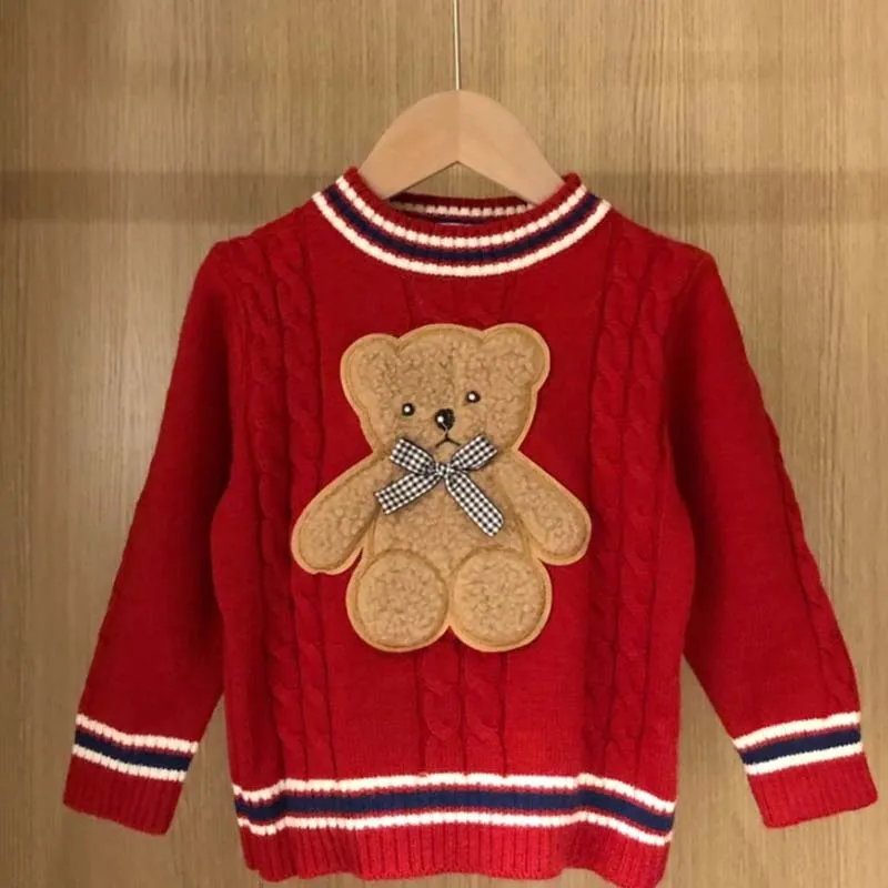 Kids Sweaters Pullover Girl Tops Boy Girls Clothing Classic Bear Sweatshirt Baby Clothes Bow shirts sweater top hoodies Clothing Cute