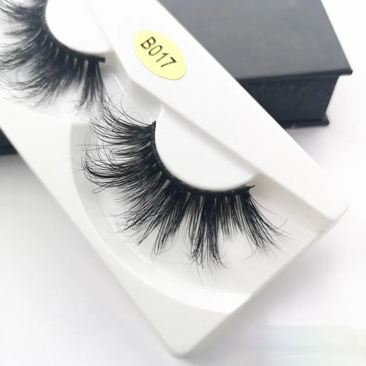 100% Mink Eyelashes 25 mm Wispy Fluffy Fake Lashes 5D Makeup Big Volume Crisscross Reusable False Eyelashes Extensions Beauty Fashion Tool