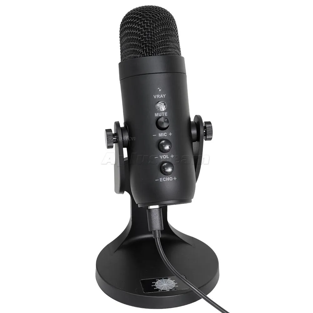 MU900 condensateur Microphone Studio enregistrement USB Microphone pour PC ordinateur Streaming vidéo jeu podcasting chant micro support nouveau