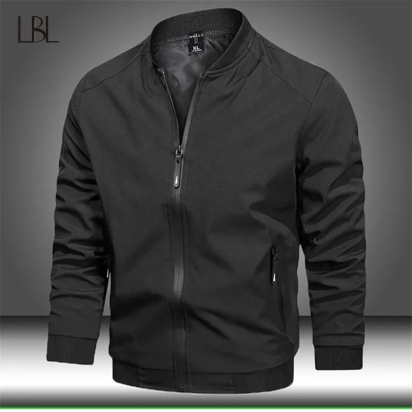 Militär Bomber Jacka Män Höst Casual Air Pilot Jackor Man Last Flight Mens Zipper Baseball Slim Fit Windbreaker 211217