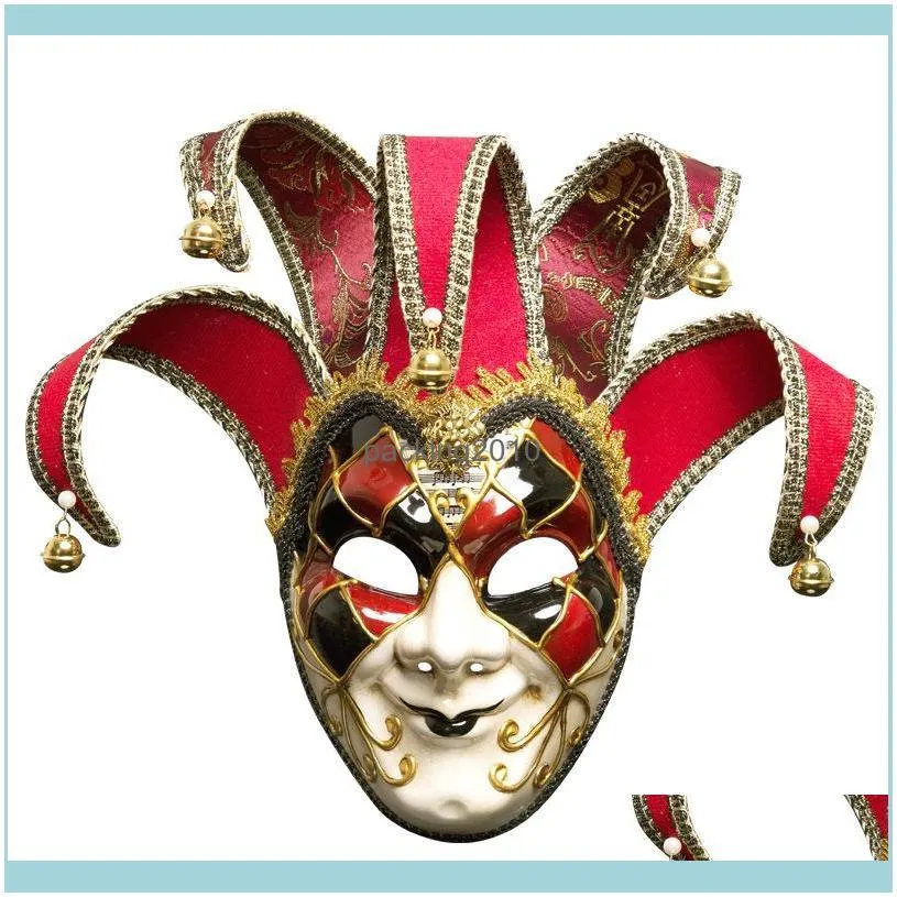 Supplies festives Home Garden Masquerade Ball Exquis Masques de No￫l Adts Adts Masque Festivals C￩l￩bration Classic Props House Partis CR
