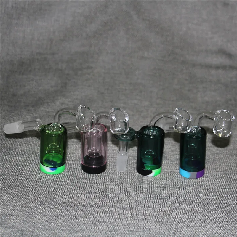 Glas Reclaim Catcher Adapter Hookah 14mm Man Kvinna Rökning Tillbehör med Reclaimer Dome Nail Ash Catchers Adaptrar för vatten Bongs DAB Rigs