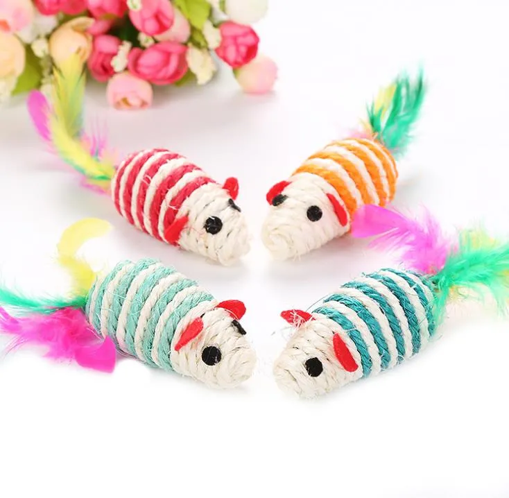 Sisal mouse shop cat toy
