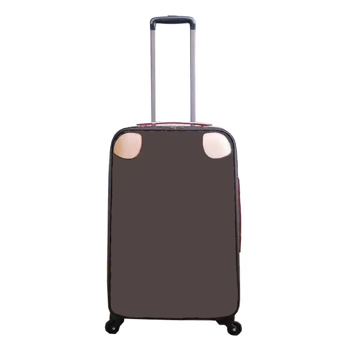 Rullande bagage modedesigner hög kvalitet fyra hjul vagn väska män reser resväska 20 "24" fortsätt bagage för kvinnor