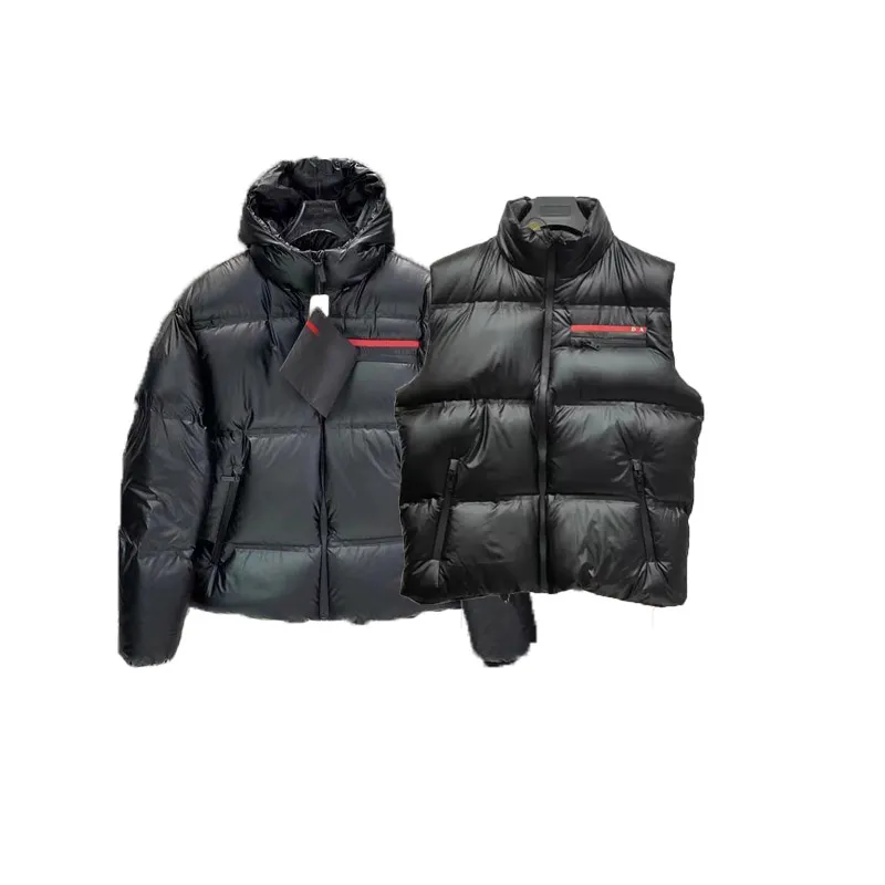 Giacca Palla Riscaldata Da Uomo Cappotto Nero Con Cappuccio