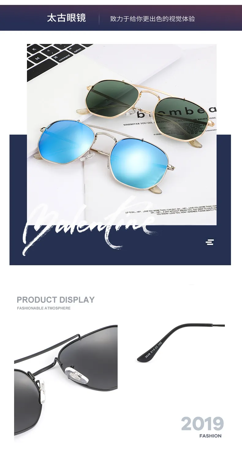 Modelo Retro Clasico 3648 Gafas De Sol Marco De Metal Segunda Guerra Mundial General Menores Y Mujeres Cajas Al Por Mayor Polarizadas De 12 56 DHgate