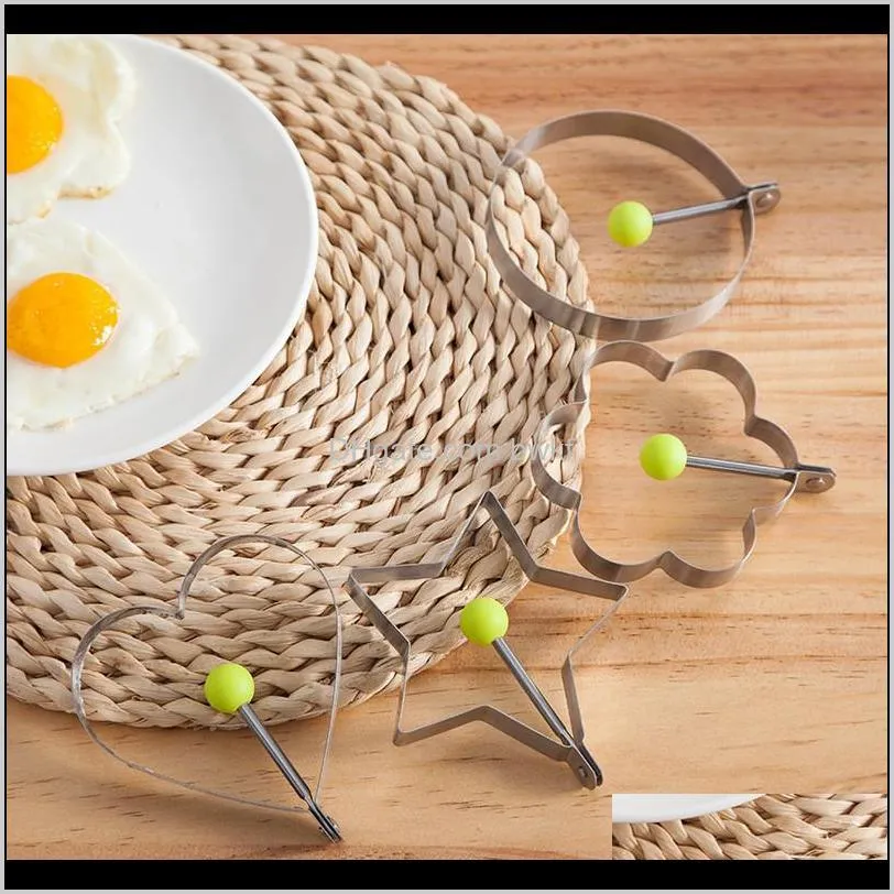 1pcs stainless steel fried egg mold pancake bread fruit and vegetable shape decoration kitchen accessories kitchen gadgets tool