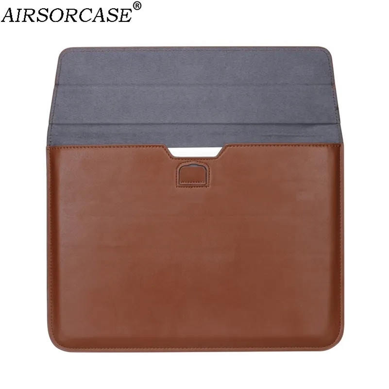 Pu Leather Envelope Laptop Bag Computer Liner Sleeve Case For MacBook New Air Pro Retina 11 12 13 15 13.3 15.4 Inch Notebook Bag