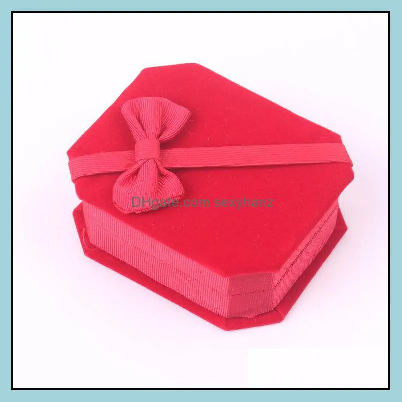 New Arrivals Jewelry Boxes packaging Necklaces pendant Velvet Ring Earrings Elegant Classic Luxury Show Case Box 78*67*30MM