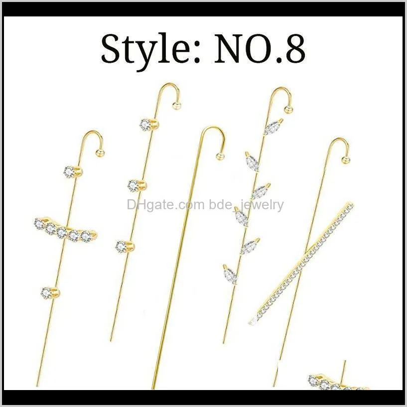 2021 fashion ear crawler earrings ear cuff wrap hook earrings decorations for women ll@17