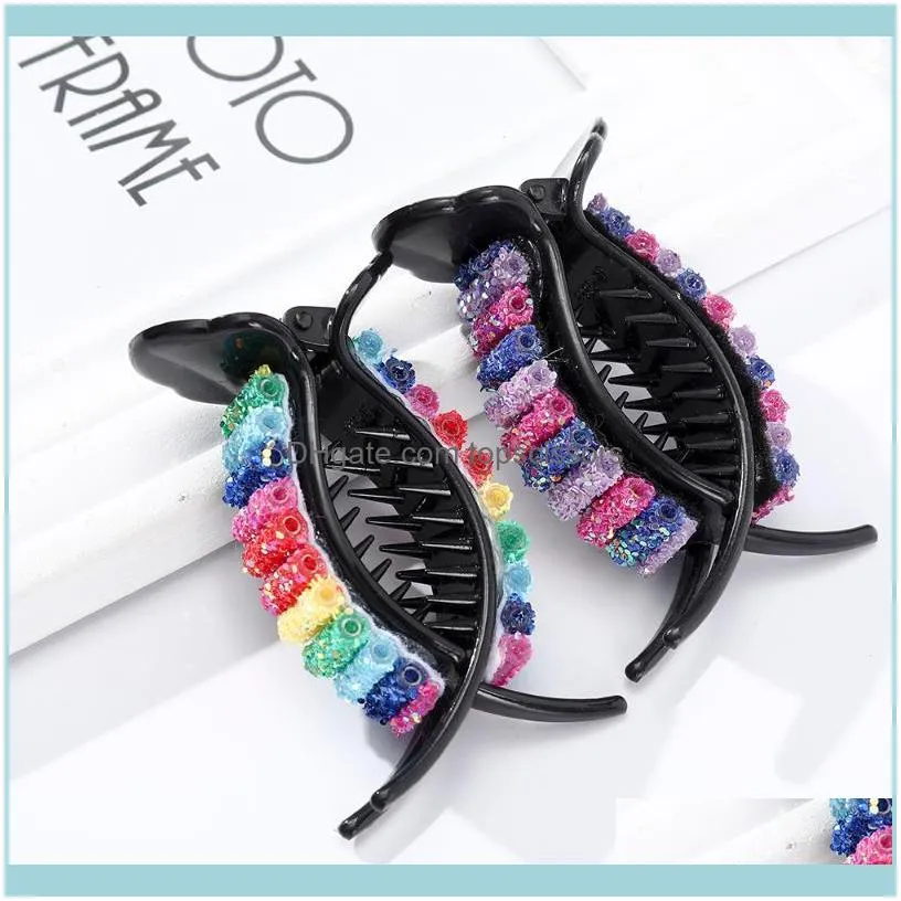 Colorful Rainbow Hair For Women Girls Holder Clip Headband Style Make Hairpin Fashion Accessorie1