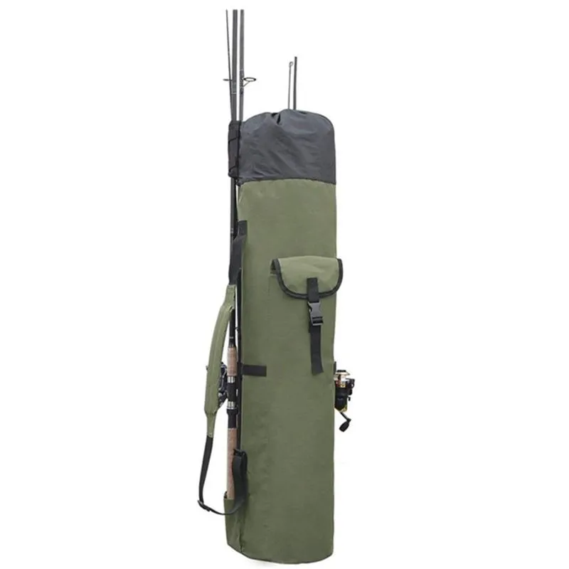 Portable Oxford Cloth Fishing Pole Holder Canoe Bag With Multi