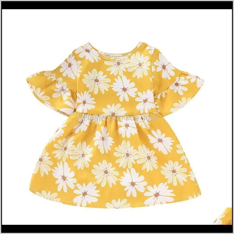 Summer Girl Dress Flowers Daisy Kids Dress For Girls Children Sundress Sun Toddler Dresses for Kids Fashion Girls Clothing