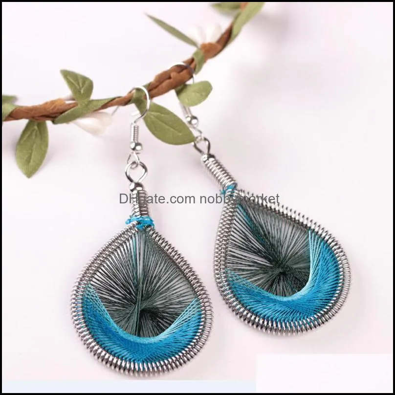 Boho High Quality 2020 New Wedding Party Jewelry European American Ethnic Handmade Earrings for Women Water Drop Dangle Earring