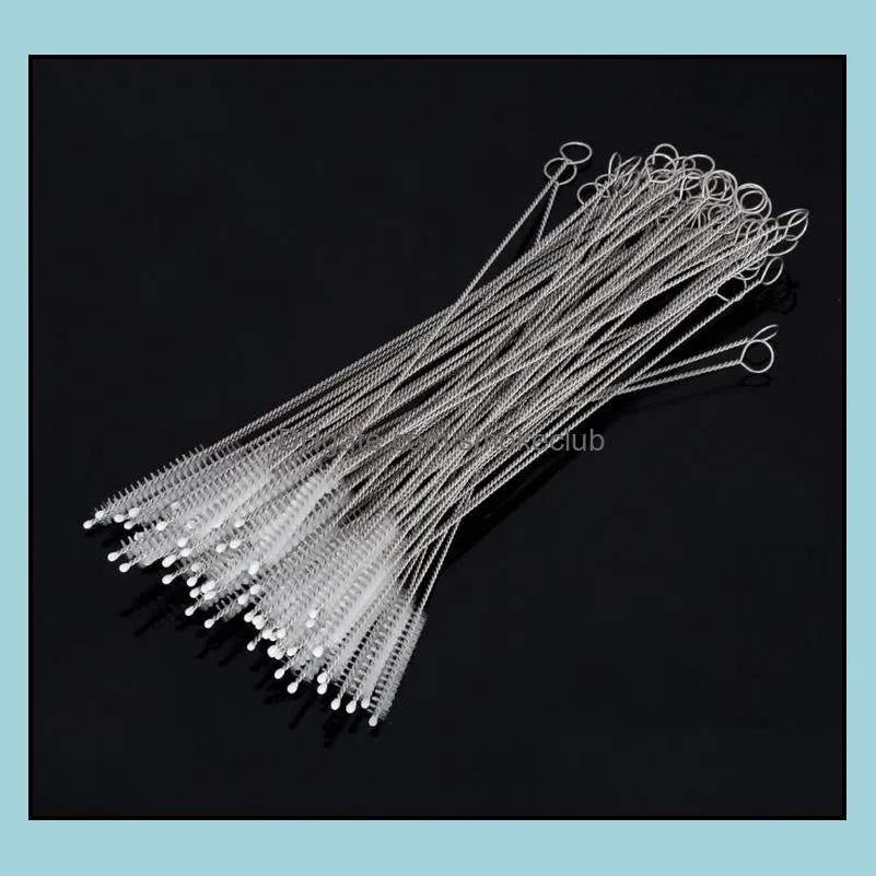 1000Pcs Pipe Cleaners Nylon Straw Cleaners cleaning Brush for Drinking pipe stainless steel straws cleaning brush