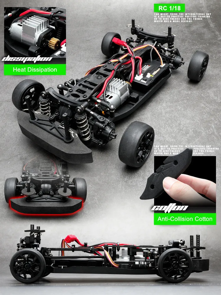 JTY Toys 1:18 Scale RC Car High Speed Drift Racing Toy