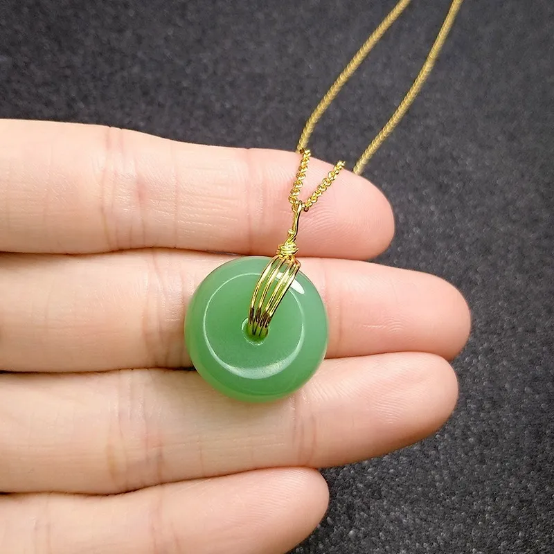 Round hotsell jade necklace