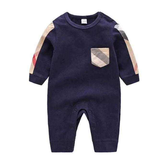 Summer toddler baby infant boy designers clothes Newborn Jumpsuit Long Sleeve Cotton Pajamas 0-24 Months Rompers designers clothes kids girl