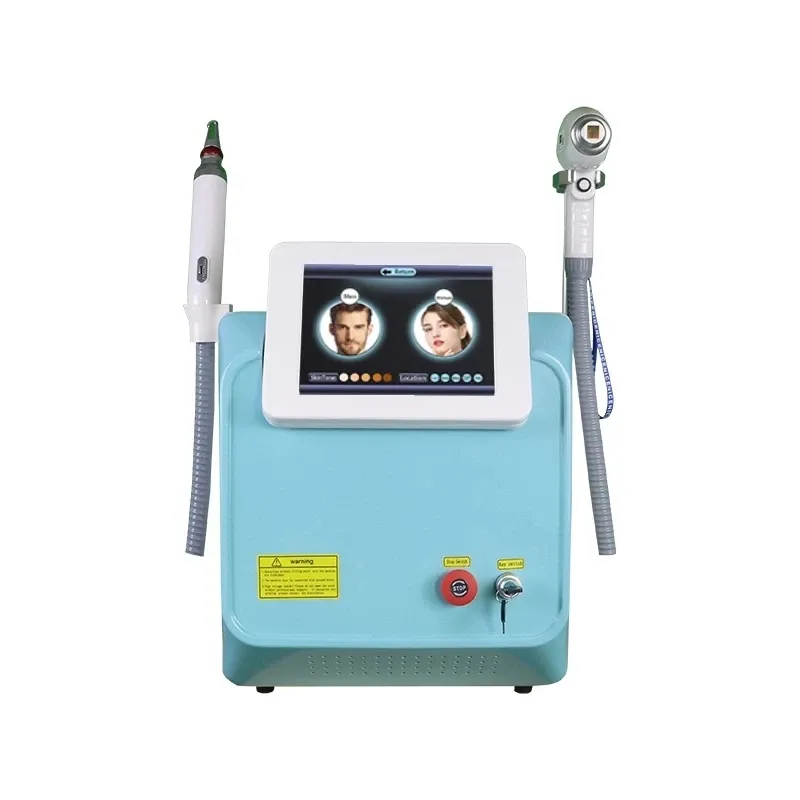 2 in 1 808nm Diode Laser Machine Haarverwijdering NDYAG Q-Switch 755 1320 532 1064nm Tattoo Remova Beauty Apparatuur