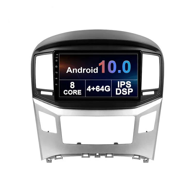 Bil DVD Stereo Dashboard Replacement Player GPS-navigering för Hyundai H1 2015-2016 2017-2018 10 tum Android