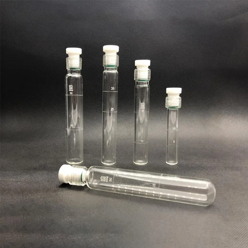 Lab Supplies 1pcs Pressure Bottle Glass Screw Tube Explosion-proof Seal Reaction Hydrolytic 10/35/50/100ml