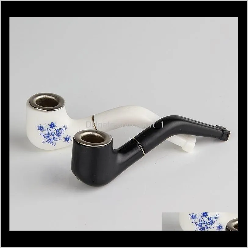 super mini smoking pipes 2 styles creative filter cigarette holder small portable tobacco pipe for dry herb